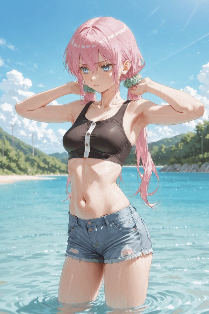 可愛いだけにされちゃう式守さん3（川遊びの日の式守さん）