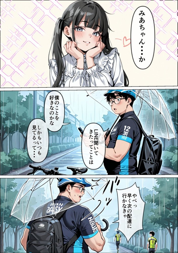 Ub●rの配達先で推しコンカフェ嬢が彼氏とヤってた話