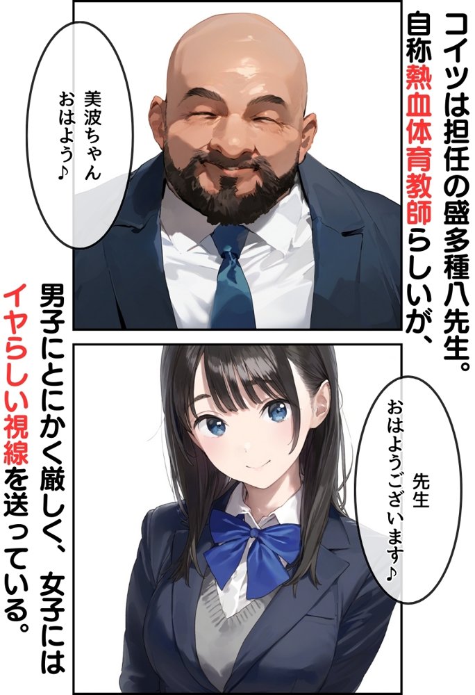 【熱血！種付け先生】少子化対策のため学園一の美少女が種付けおじさんに寝取られた件