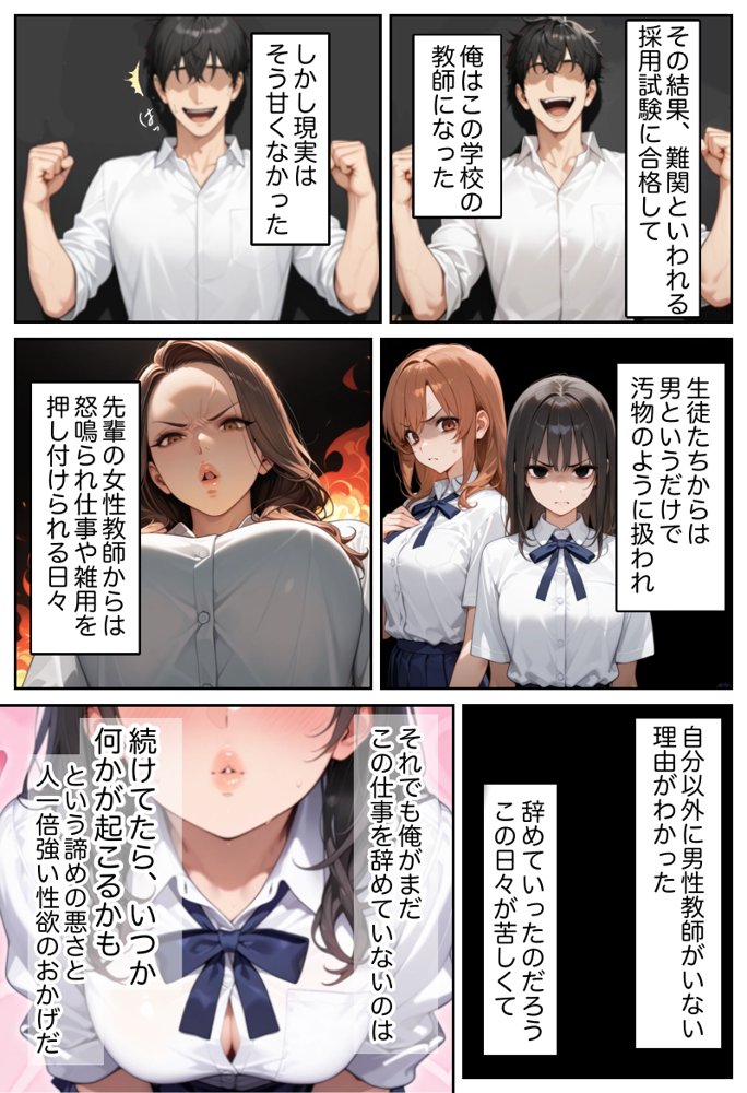 俺しか勃起できない世界  〜Kカップ爆乳陰キャ教え子生オナホ化計画〜