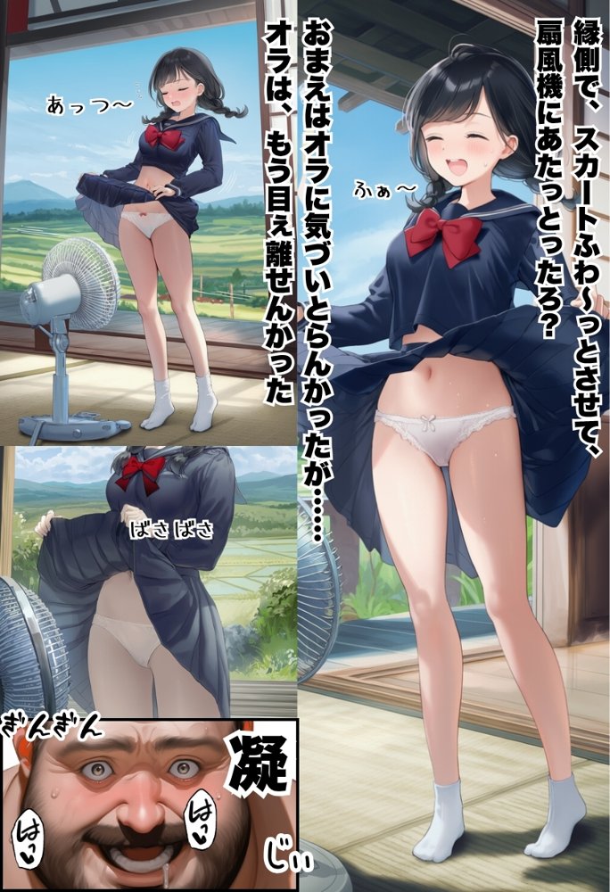 【因習村】村の飢饉を救うため差し出された僕の彼女、BMI40越えで性欲だけはいっちょまえの種付けおじさんに媚薬を飲まされ、おじさん特有のねちっこい前戯で全身べちょべちょに舐められたあげく、聖なる肉棒（チンカス付き）の掃除を実施！ その後はついに処女おまんこにゴールイン！入念かつ丹念にがん突きにされ、イキまくりんぐ！一晩中汗だくで連続絶頂アクメを決めさせられた話。 「穂乃香ぁ〜、オラの精、まるごと受け止めてくんろぉ〜〜！」