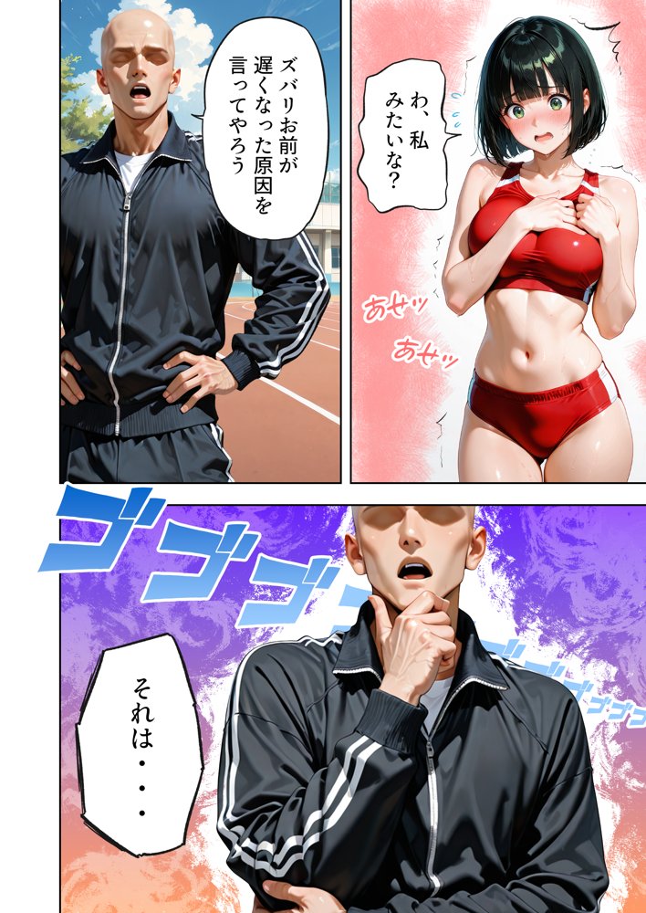 巨乳が暴れて走れませんッ！ 補欠落ちした陸上部元エースがコーチに秘密の特訓を指導してもらう話