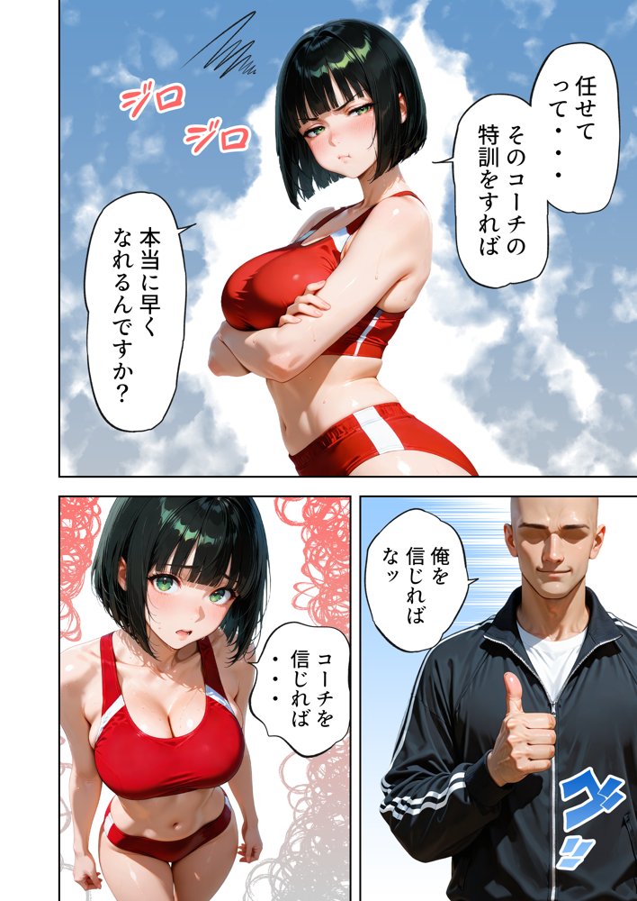 巨乳が暴れて走れませんッ！ 補欠落ちした陸上部元エースがコーチに秘密の特訓を指導してもらう話