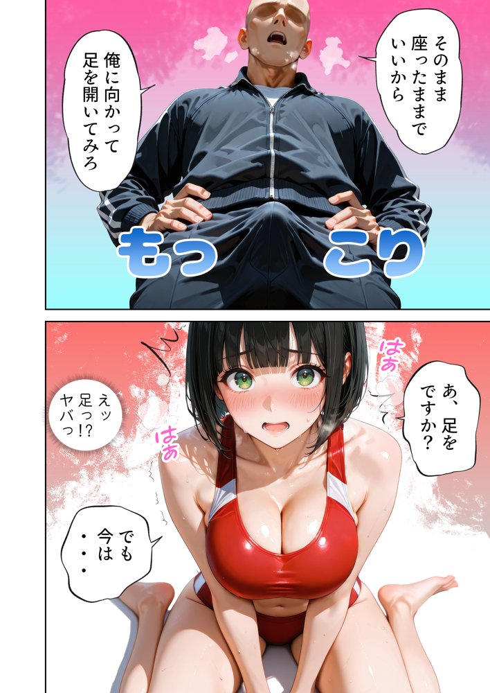 巨乳が暴れて走れませんッ！ 補欠落ちした陸上部元エースがコーチに秘密の特訓を指導してもらう話