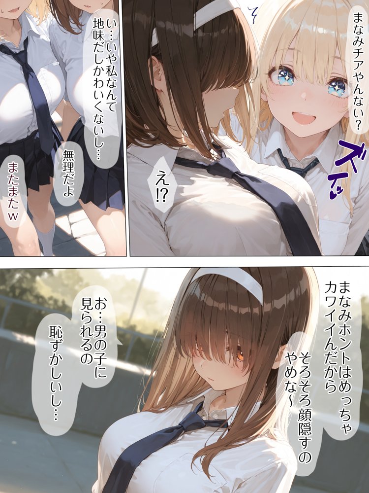 巨乳JK地味子まなみ 誘われて入ったチア部がまさかの性奉仕有りw ラグビー部の屈強なちんぽの前によわよわまんこを曝け出してしまうw