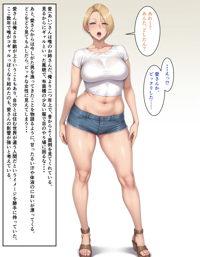 ビンビン勃起乳首の年上ビッチギャルに俺が逆寝取りされるまで1
