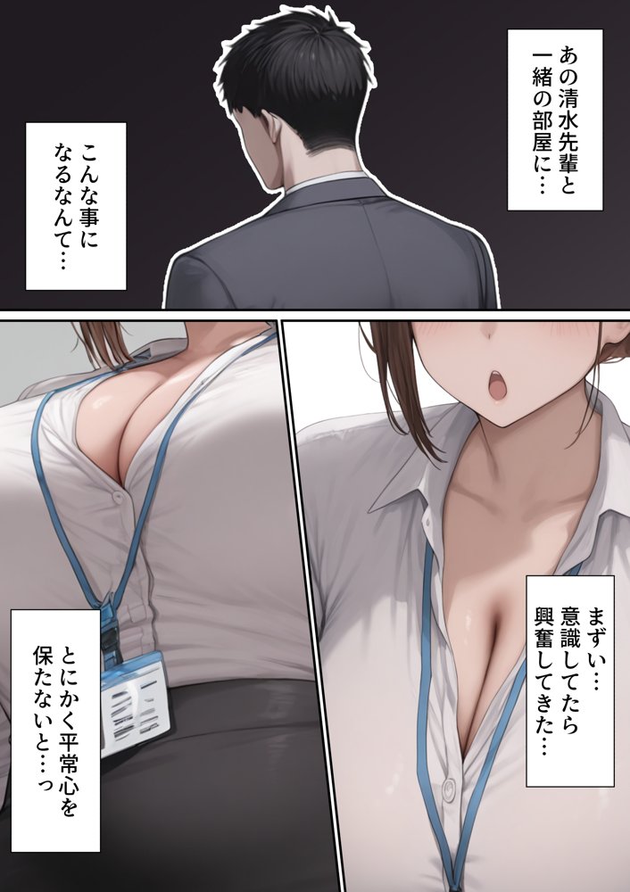 会社の先輩と秘密の関係になる話