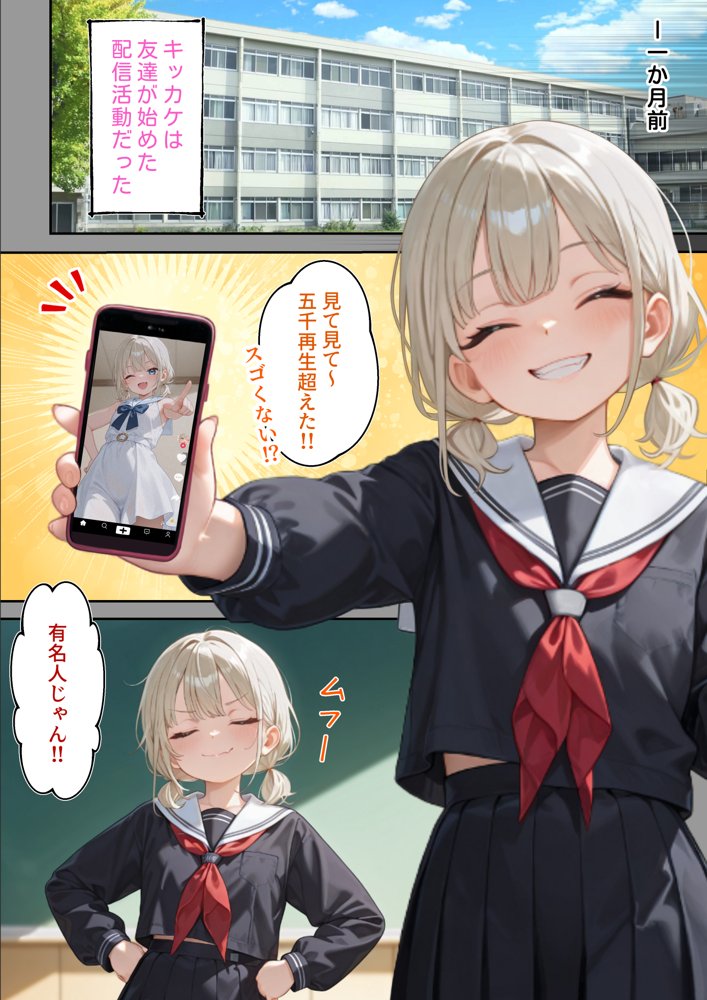 わからせ性教育〜大人しい清楚系J◯が裏垢配信やってたので、「お仕置き生徒指導」してやった〜
