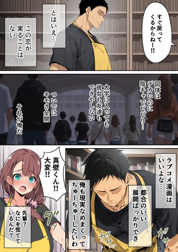 ずっと好きだった先輩から彼氏の相談をされるので、エロ同人を教えたら性指導することになった話