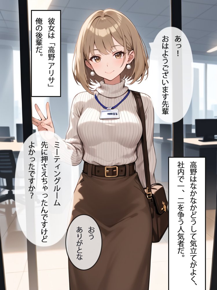 ［全ページセリフ付き］清楚系ビッチのOLちゃんはなんでもいいからしゃぶりたい！〜襲っていたはずがいつの間にか絶倫先輩に完堕ちしてた件〜