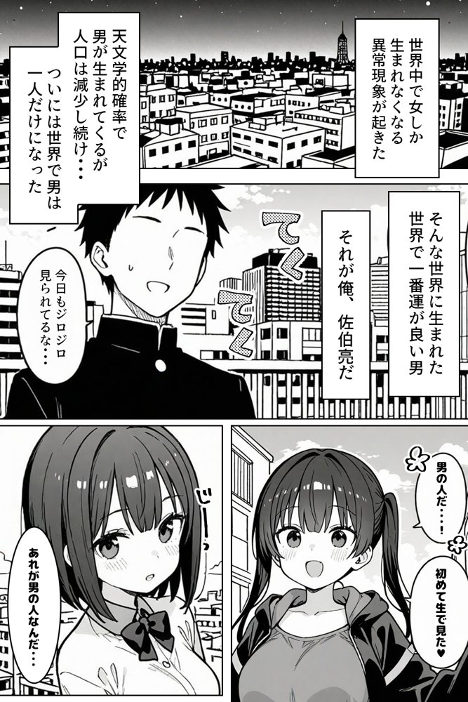 ハーレム学園生活で射精管理される日々〜この世界に男は俺一人！？〜