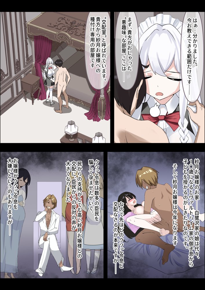 お嬢様の種付役にされた俺は、名家の令嬢を孕ませるほど種付け中出しをしてしまった…1